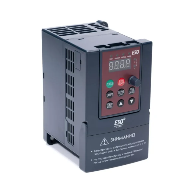 Частотный преобразователь ESQ-A200-2S0007 0.75кВт 200-260В (для однофазного двигателя) — изображение 2