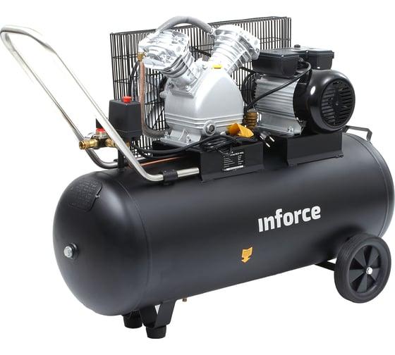 Ременной компрессор (100 л; 10 бар; 510 л/мин) Inforce BCX-100L 04-06-31 — изображение 2