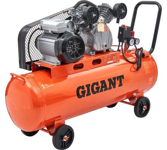 Ременной компрессор (100 л; 10 бар; 430 л/мин) Gigant BCL-100 — изображение 6