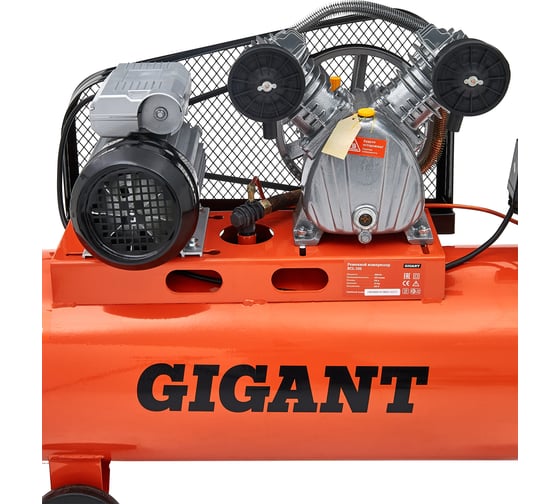 Ременной компрессор (100 л; 10 бар; 430 л/мин) Gigant BCL-100 — изображение 16