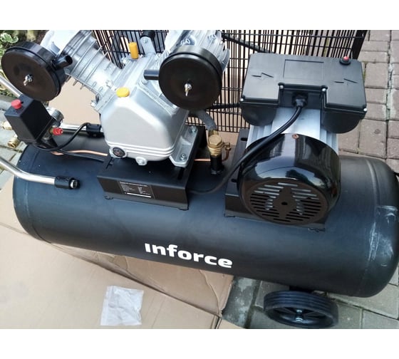 Ременной компрессор (100 л; 10 бар; 510 л/мин) Inforce BCX-100L 04-06-31 — изображение 23
