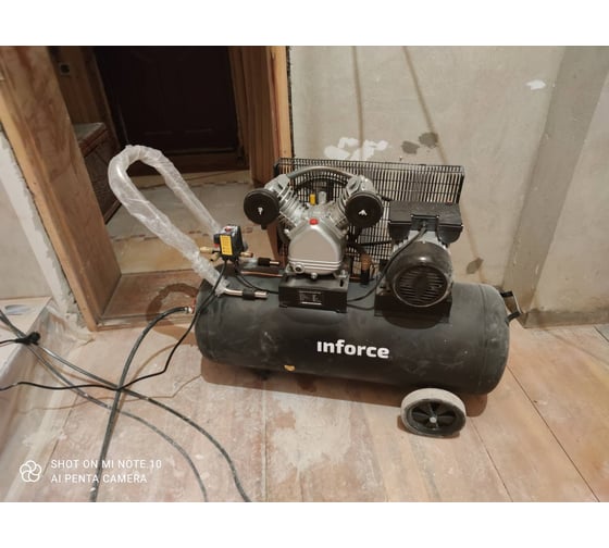 Ременной компрессор (100 л; 10 бар; 510 л/мин) Inforce BCX-100L 04-06-31 — изображение 18
